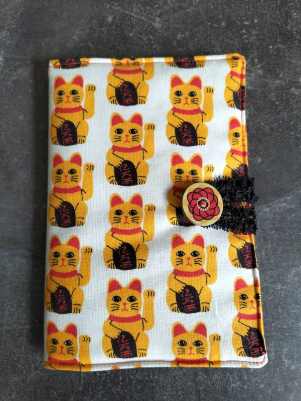 protège carnet et de santé maneki neko