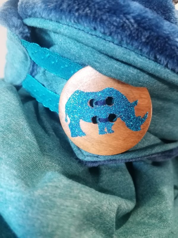 Foulard Rhinocéros bleu – Image 3